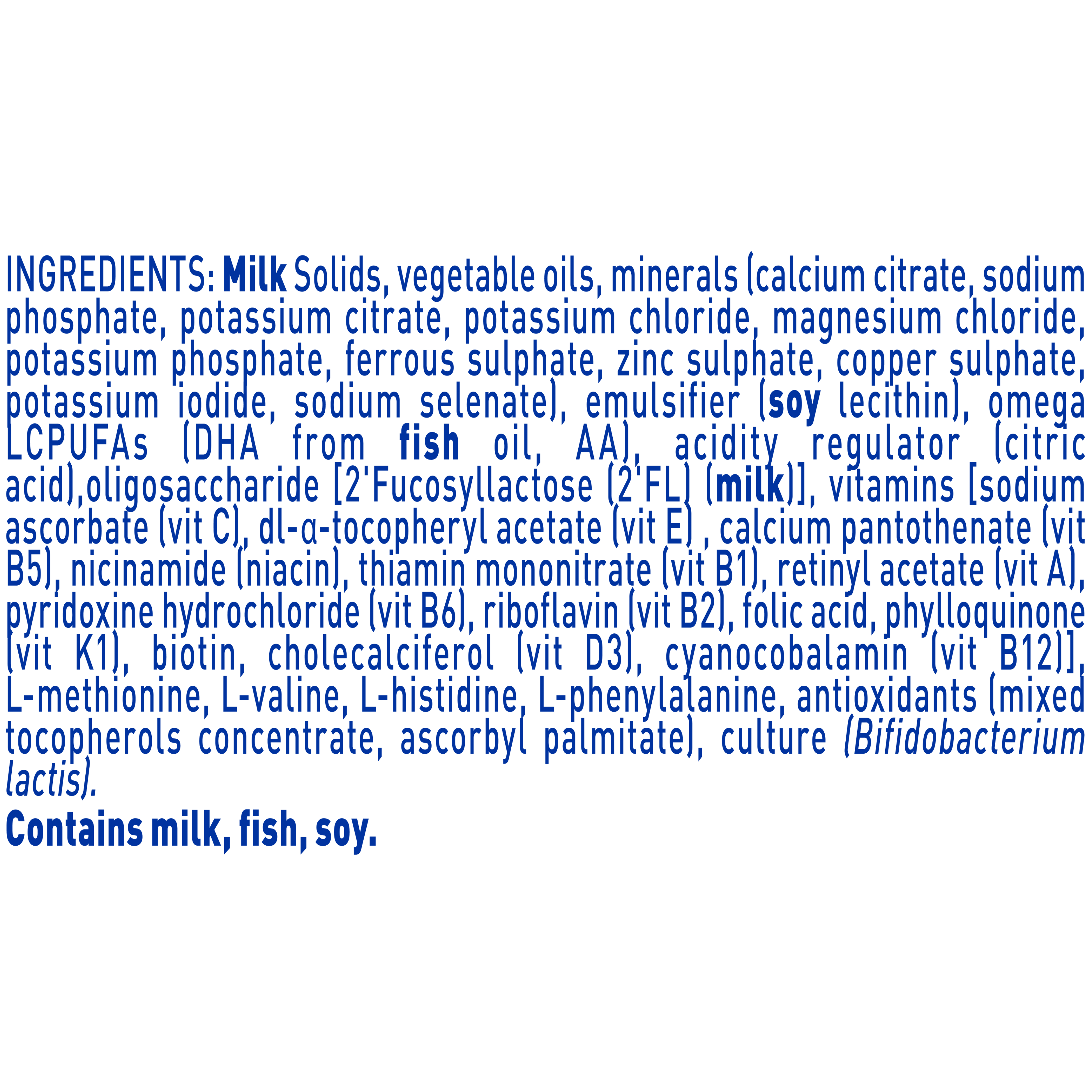 Nestlé NAN OPTIPRO 2 Stage 2 Formula 6-12 Months – 800g - Ingredients