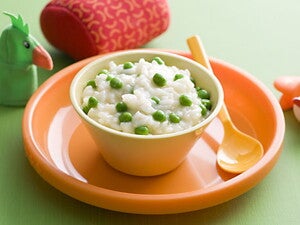 Cheesy Pea Risotto
