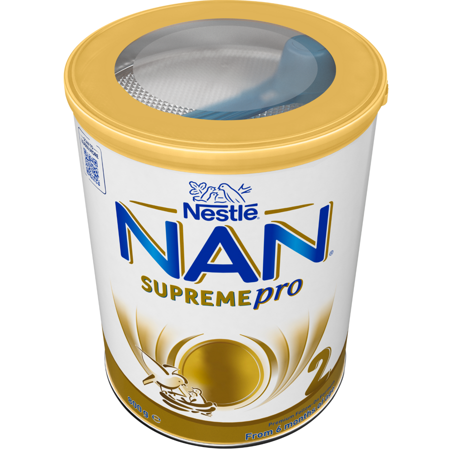 Nestlé NAN SUPREMEpro 2, Premium Follow-On Formula 6-12 Months – 800g Lid